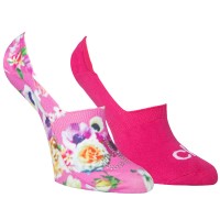 2-Pakkaus Calvin Klein Abby Floral Print Sneaker Socks