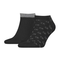 2-stuks verpakking Calvin Klein Eduardo All Over Sneaker Sock