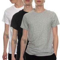 3-er-Pack Calvin Klein Cotton Stretch Crew Neck T-Shirt