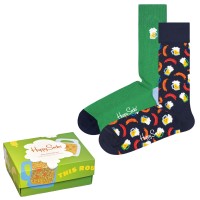 2-Pak Happy Socks Beer Gift Box 