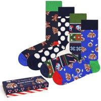4-Pak Happy Socks Gingerbread Cookies Gift Box