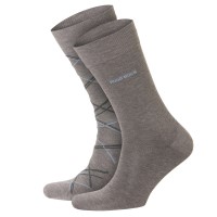 2-er-Pack BOSS Check Cotton Sock
