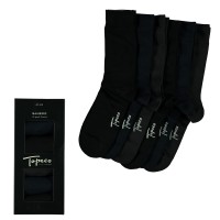 6-Pakning Topeco Men Bamboo Crew Socks