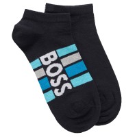 2-er-Pack BOSS Stripe Cotton Ankle Socks