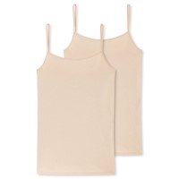 2-Pak Schiesser 95-5 Organic Cotton Spaghetti Top
