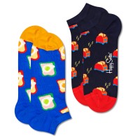 2-Pak Happy Socks Toast Low Sock