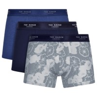 3-Pakning Ted Baker Realasting Cotton Basic Trunks