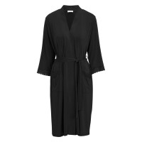 Damella Viscose Plain Lace Robe 