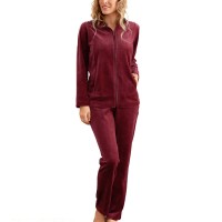 Damella Velour Plain Suit