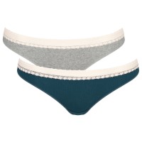 2-stuks verpakking Sloggi GO Ribbed Brazilian