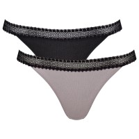 2-Pakkaus Sloggi GO Ribbed Tanga