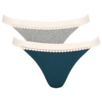 2-Pakkaus Sloggi GO Ribbed Tanga