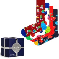 4-Pak Happy Socks Holiday Vibes Gift Box 
