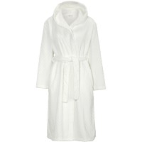 Damella Jaquard Fleece Hoodie Robe 