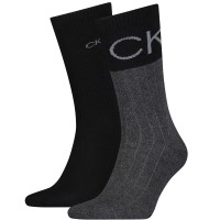2-er-Pack Calvin Klein Colorblock Rib Socks