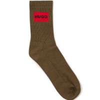 2-Pakkaus HUGO Label Rib Col Socks