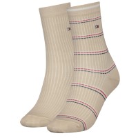 2-Pakkaus Tommy Hilfiger Coastal Stripe Tencel Socks