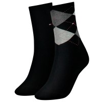 2-er-Pack Tommy Hilfiger Check Sock