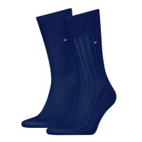 2-Pakkaus Tommy Hilfiger Fil D Ecosse Rib Socks