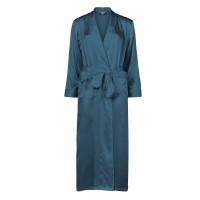 Lady Avenue Pure Silk Long Robe