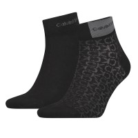 2-Pakning Calvin Klein Badge Quarter Men Sock
