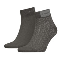 2-Pakning Calvin Klein Badge Quarter Men Sock