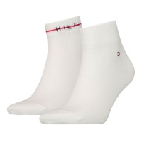 2-Pakkaus Tommy Hilfiger Men Stripe Quarter Sock