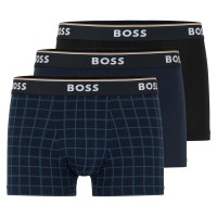 3-er-Pack BOSS Power Design Cotton Stretch Trunks