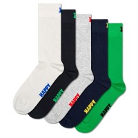 5-Pakkaus Happy Socks Solid Socks