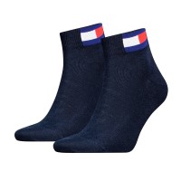 2-Pakkaus Tommy Men Uni Flag Quarter Sock
