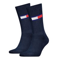 2-Pakkaus Tommy Men Uni TJ Flag Socks