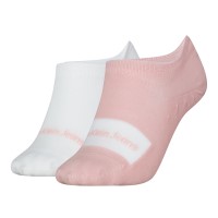 2-stuks verpakking Calvin Klein Women Footie High Cut Socks