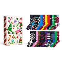 24-Pakkaus Happy Socks Advent Calendar Socks Gift Set