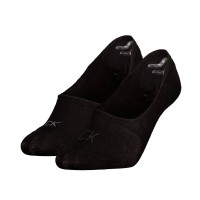 2-Pakning Calvin Klein Shiny Logo Mid Cut Footie Socks
