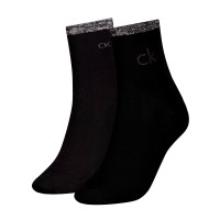 2-Pak Calvin Klein Shiny Logo Short Socks