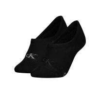 2-stuks verpakking Calvin Klein Glossy High Cut Footie Socks