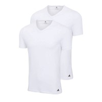 2-Pakkaus Adidas V-Neck Active Flex Cotton T-Shirt