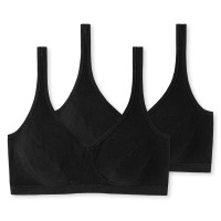 2-Pakning Schiesser 95-5 Organic Cotton Bustier With Cups 2-Pakning Schiesser 95-5 Organic Cotton Bustier With Cups