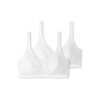 2-Pakning Schiesser 95-5 Organic Cotton Bustier With Cups 2-Pakning Schiesser 95-5 Organic Cotton Bustier With Cups