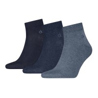3-Pak Calvin Klein Classic Quarter Socks For Men