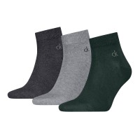 3-Pak Calvin Klein Classic Quarter Socks For Men