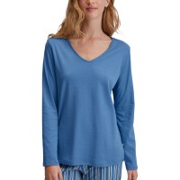 Calida Favourites Journey Long Sleeve V-neck Shirt Calida Favourites Journey Long Sleeve V-neck Shirt