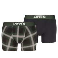 2-Pakning Levis Argyle Check Boxer 2-Pakning Levis Argyle Check Boxer