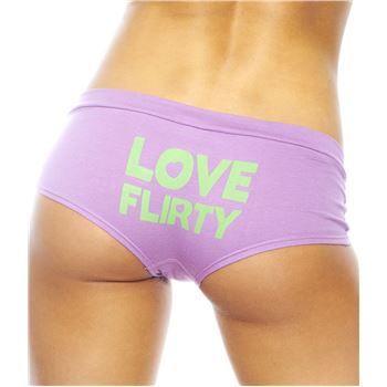 Flirty Undies Perfect Hipster Love Purple