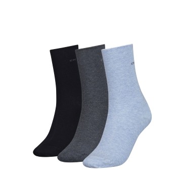 3-er-Pack Calvin Klein Emma Roll Top Crew Socks