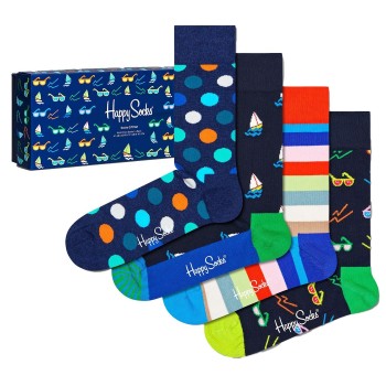 4-Pak Happy Socks Navy Gift Box 650