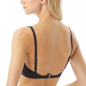 Michael Kors Logo Solids Triangle Bikini Top