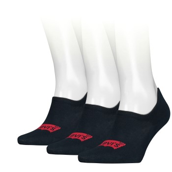 3-er-Pack Levis Footie High Rise Batwing Logo Socks