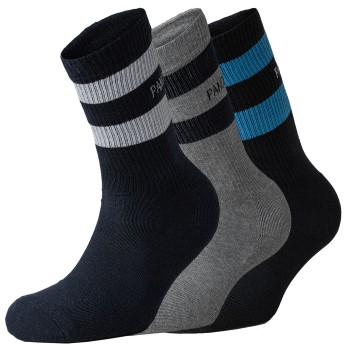 3-Pakning Panos Emporio Sports Stripe Crew Sock