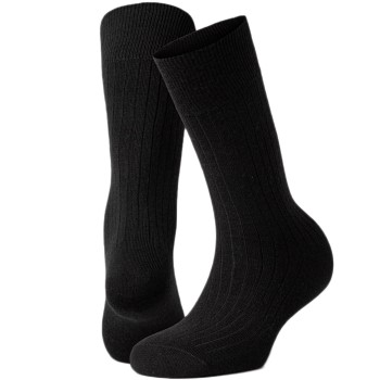 2-Pakning Panos Emporio Premium Mercerized Wool Rib Socks